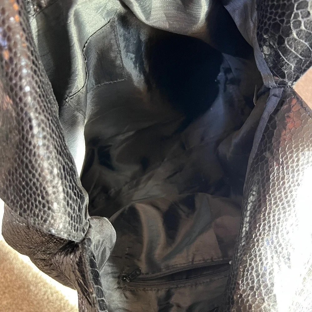 Snakeskin Hobo Bag Shoulder‎ Bag Designer Style Tote Large